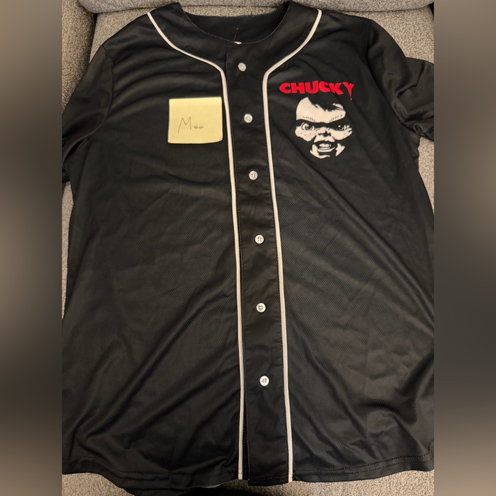Chucky Black Baseball Jersey